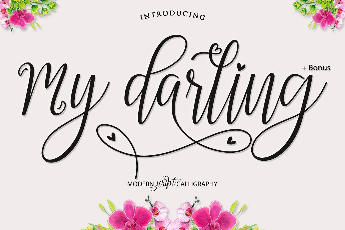 My Darling Script Bonus (30107) | Calligraphy | Font Bundles