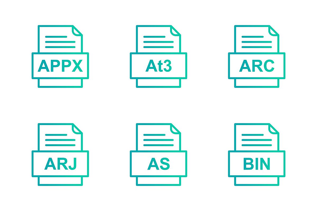 Set Of File Formats Icons example image 1