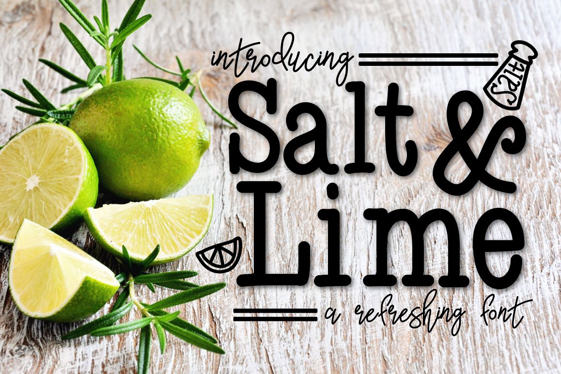 Salt & Lime a Refreshing Font example image 1