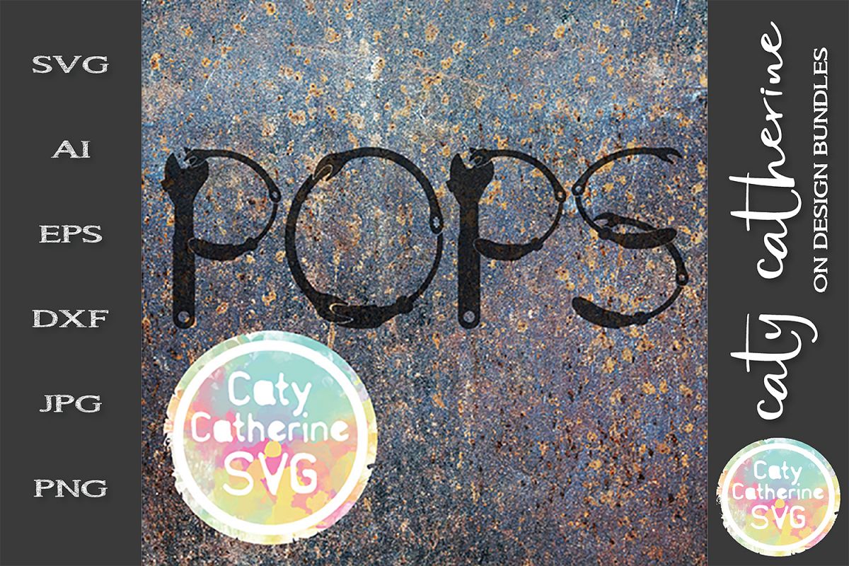 Pops Father's Day Tool Theme SVG Cut File example image 1
