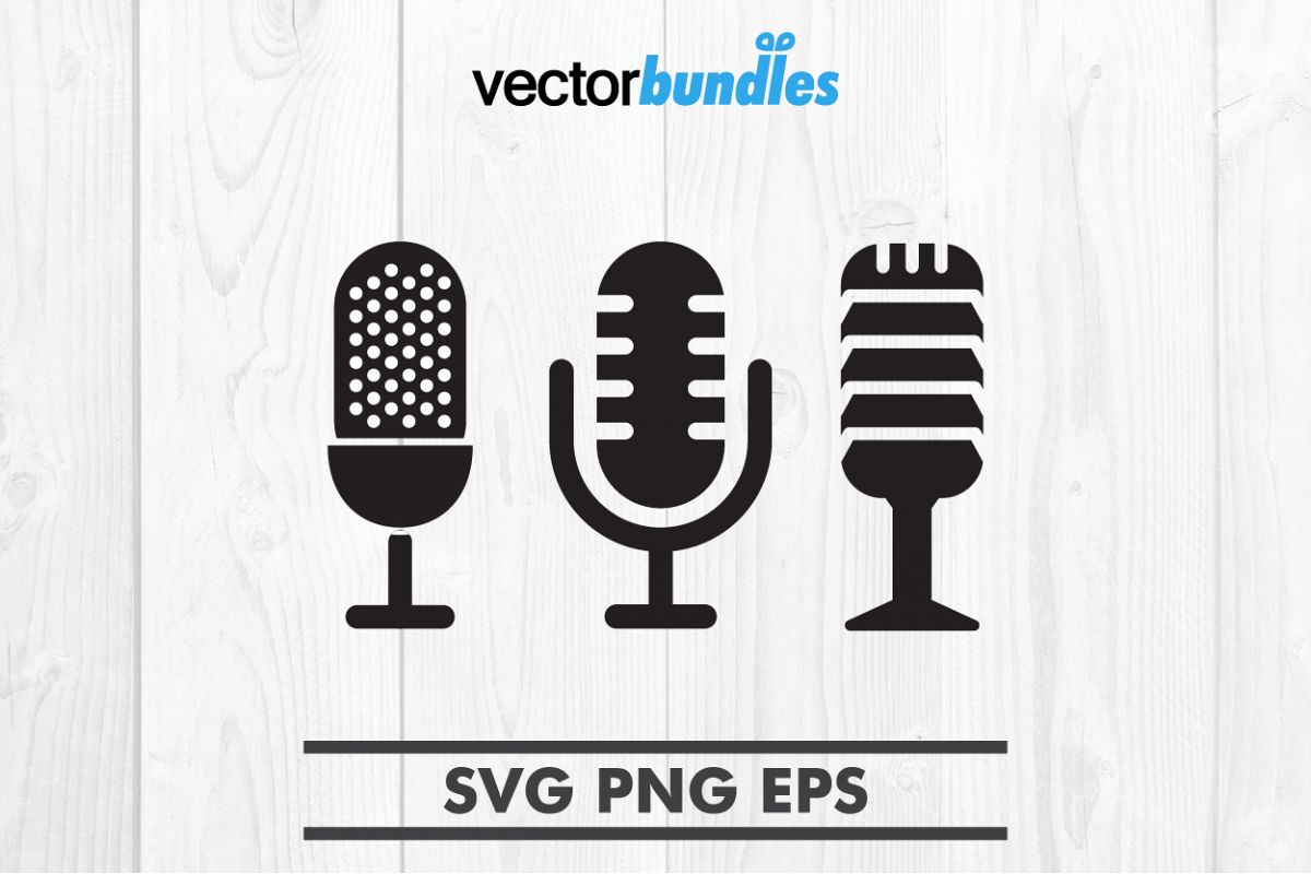 Mic clip art svg example image 1