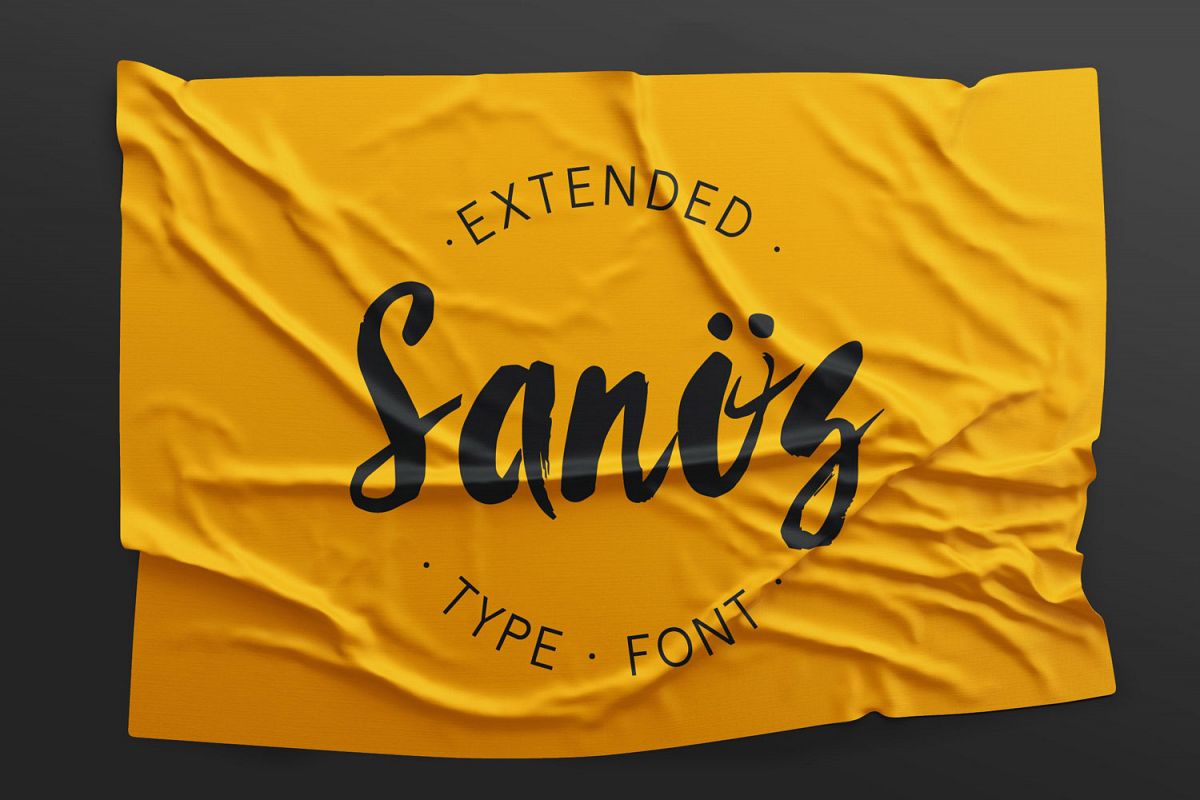 Sanös Extended Script Font example image 1
