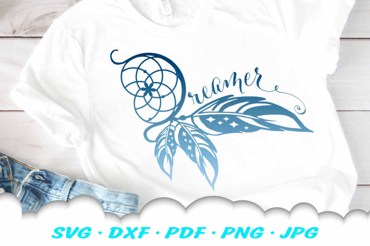Dream Catcher Dreamer SVG DXF Cut Files example image 1