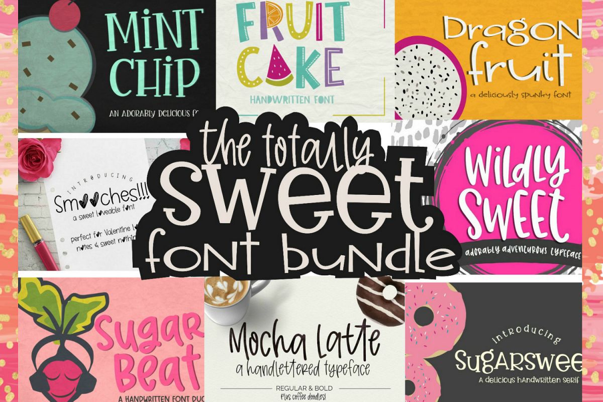 Totally Sweet Font Bundle example image 1