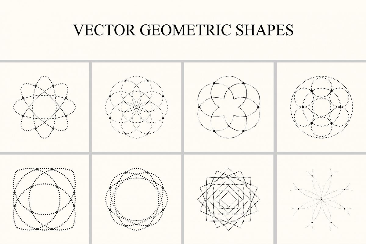 Vector geometric shapes. example image 1