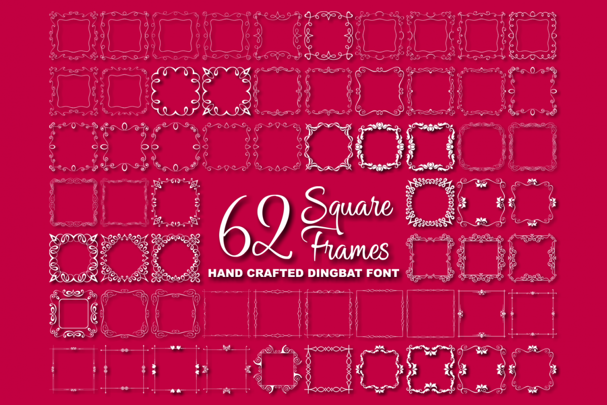 Square Frames Dingbat Font example image 1
