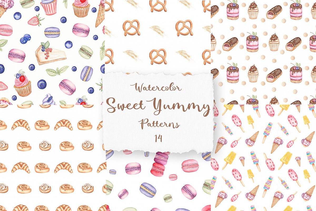 Sweet Yummy Patterns Collection example image 1