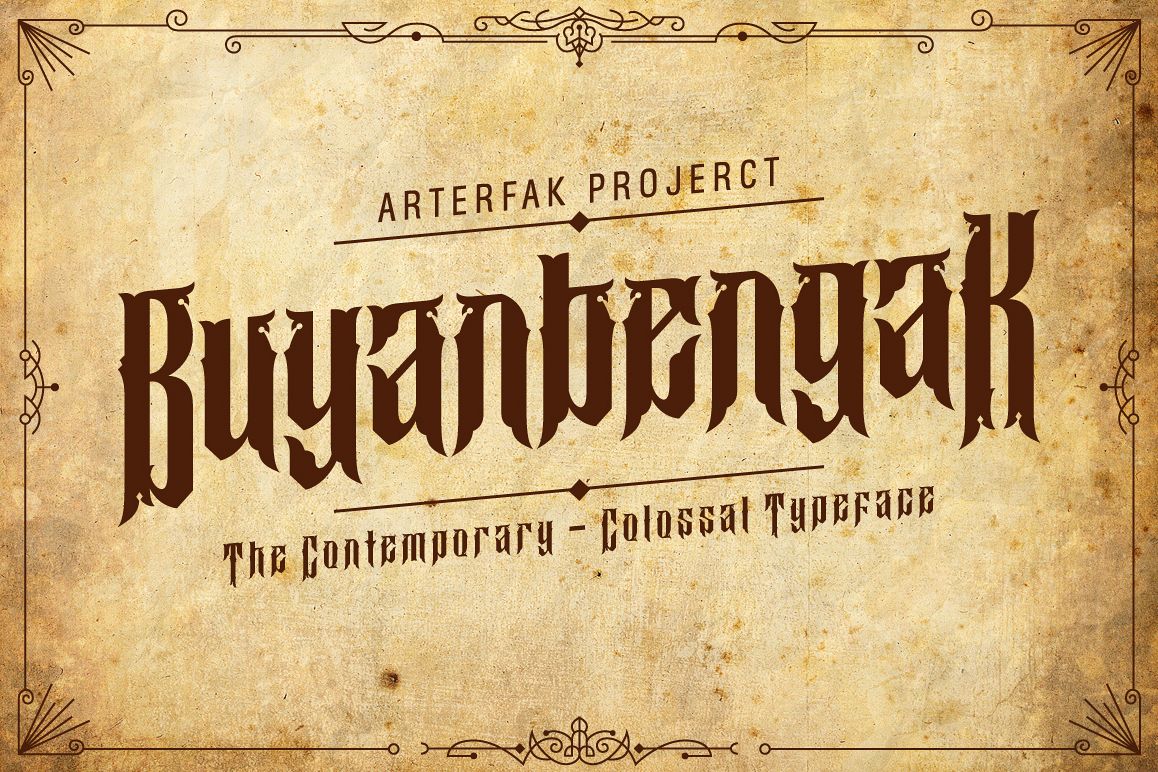Buyanbengak Typeface example image 1