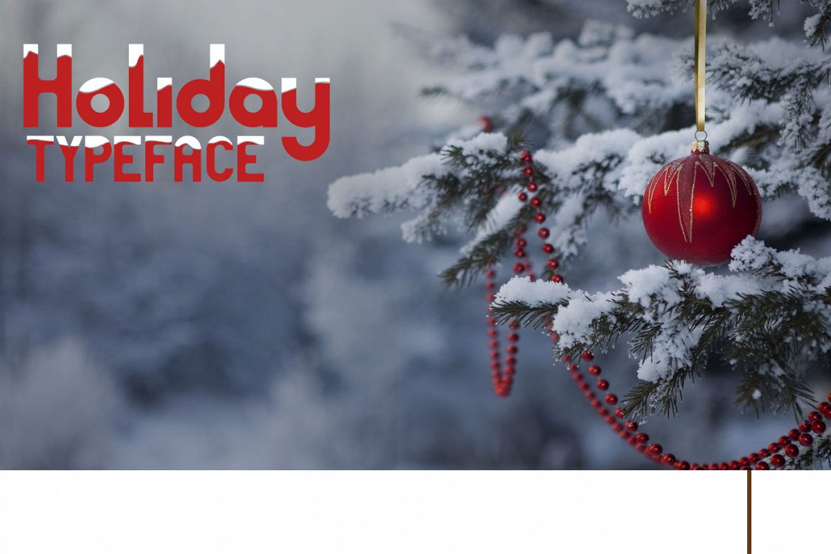 Holiday typeface example image 1