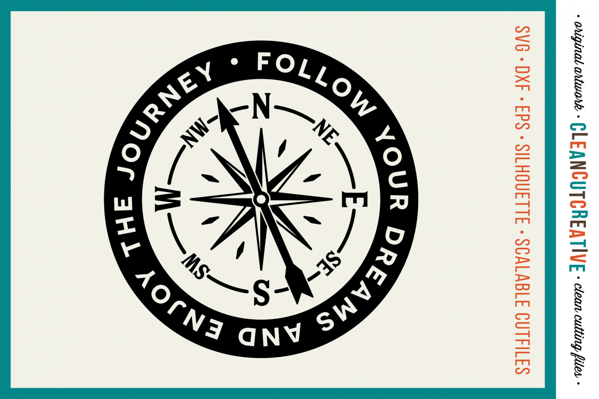 Follow Your Dreams and Enjoy the Journey - SVG DXF EPS PNG example image 1
