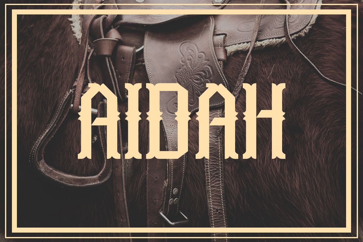 Aidah Typeface example image 1