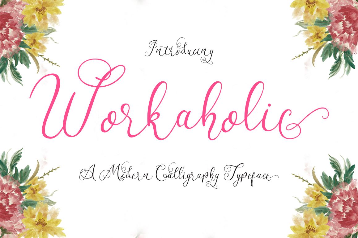 Workaholic Typeface example image 1