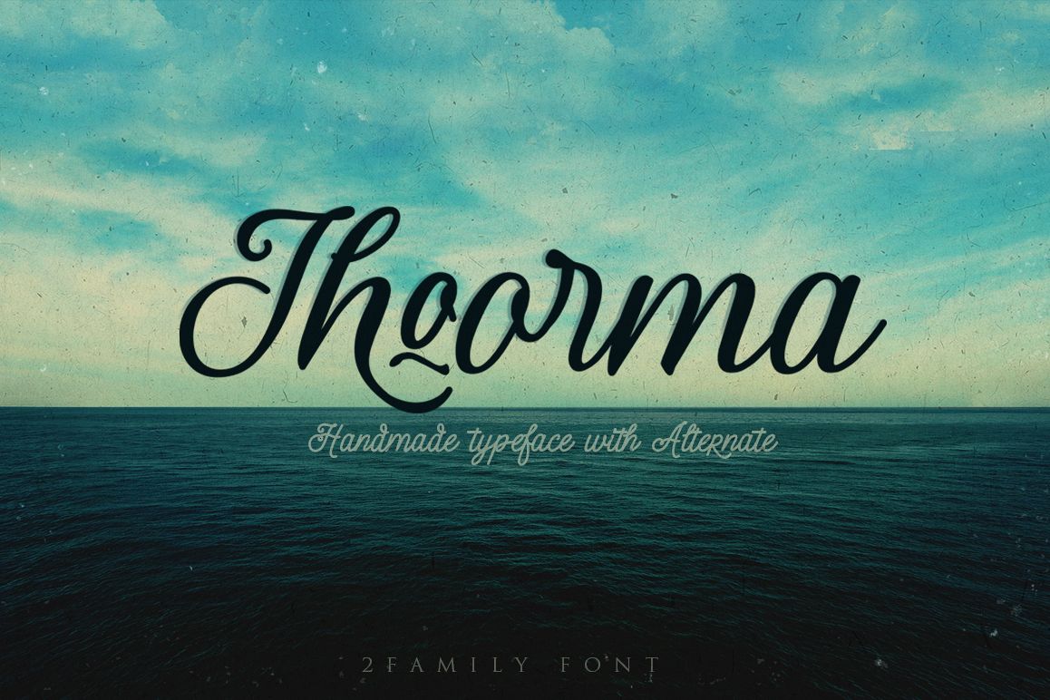 Thoorma 2 Family font example image 1