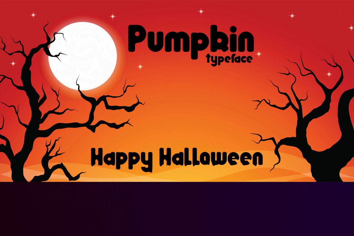 Pumpkin typeface example image 1
