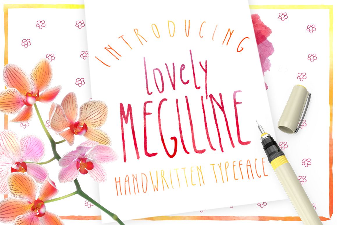 Megiline Typeface example image 1