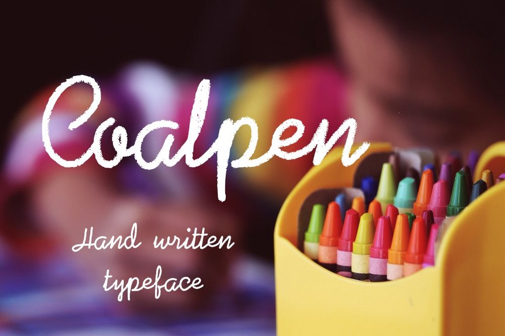 Coalpen font example image 1