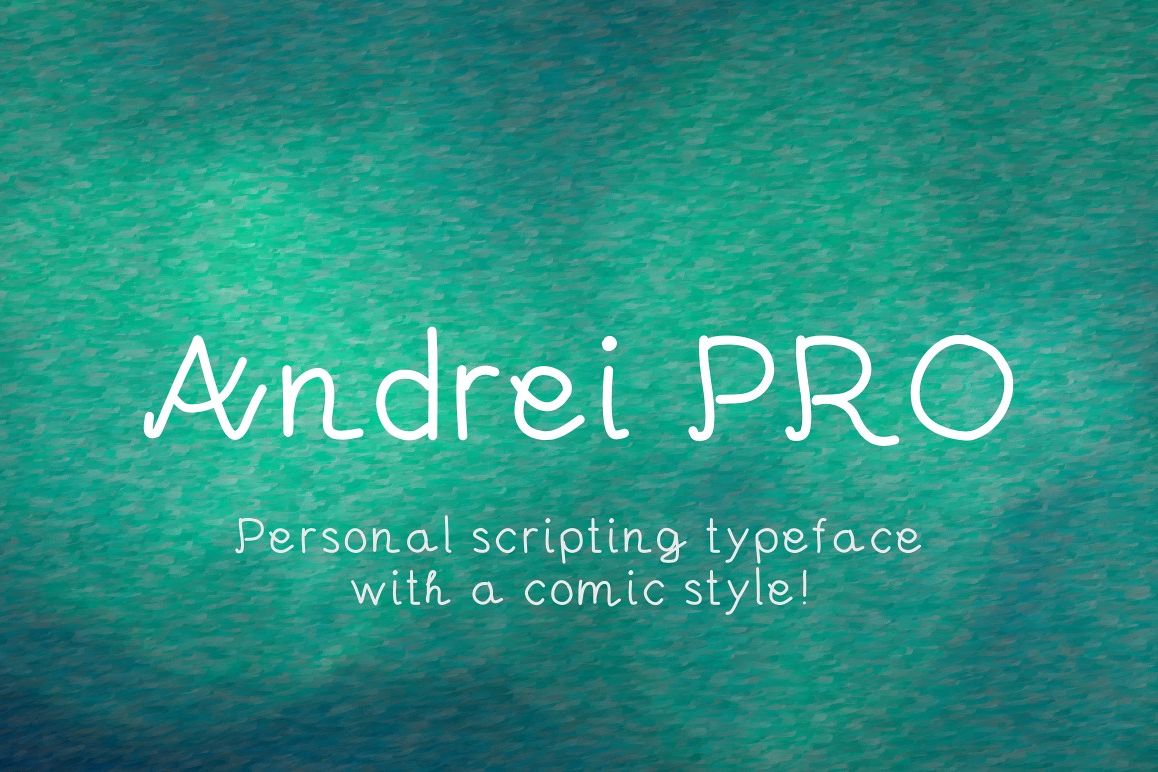 Andrei Pro font example