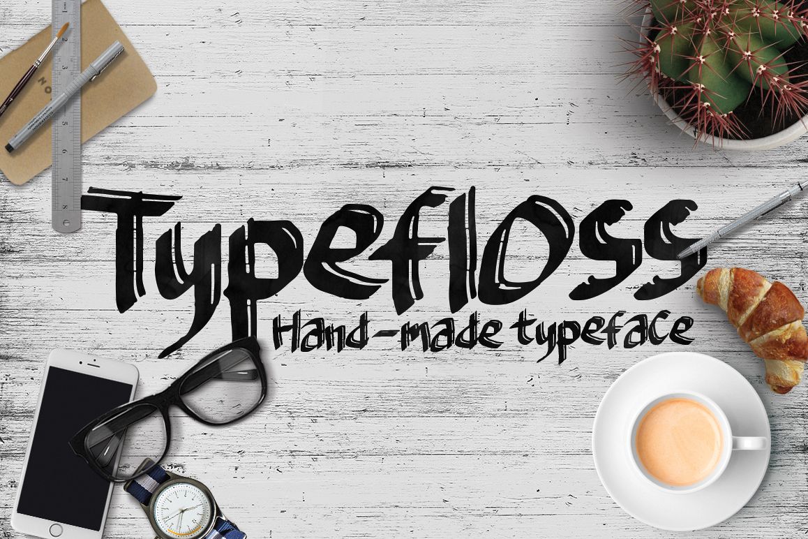 Typefloss Handmade Typeface example image 1