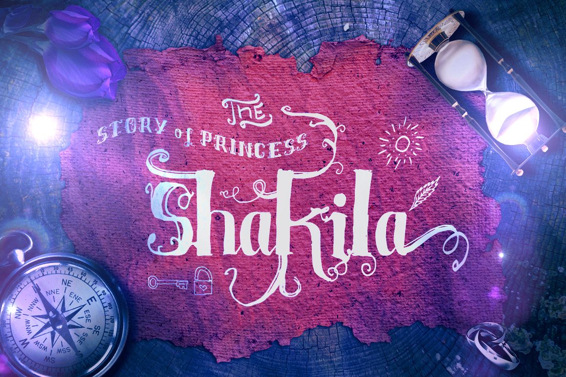 Shakila Typeface Hand Drawn Ornament example image 1