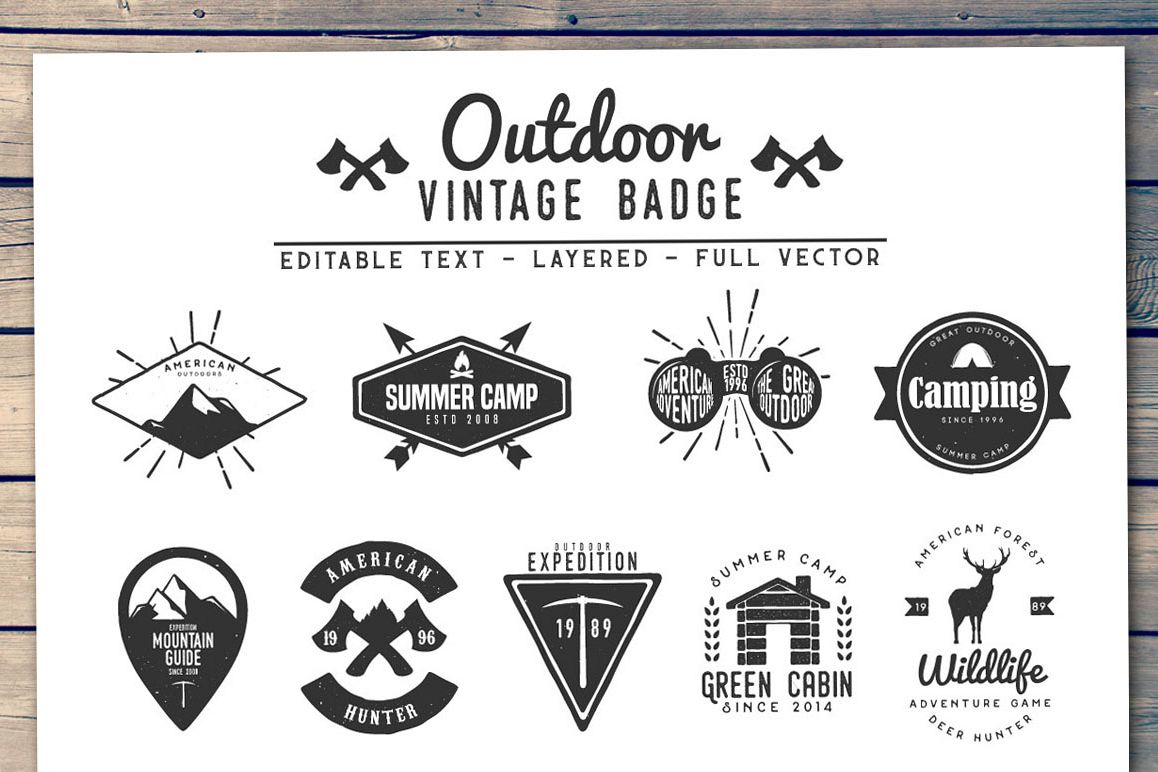 Outdoor Vintage Badge example image 1