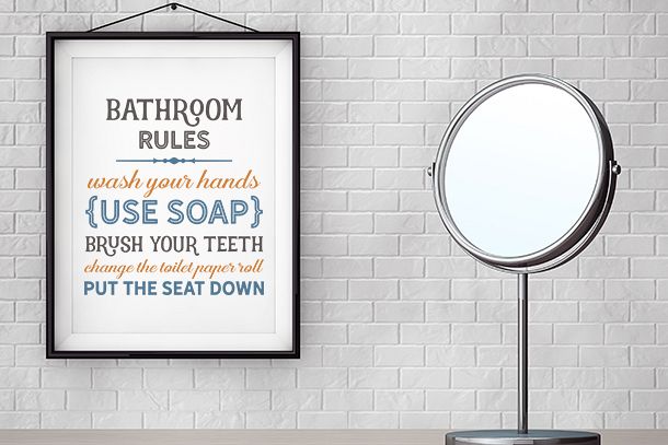 Bathroom Rules example image 1
