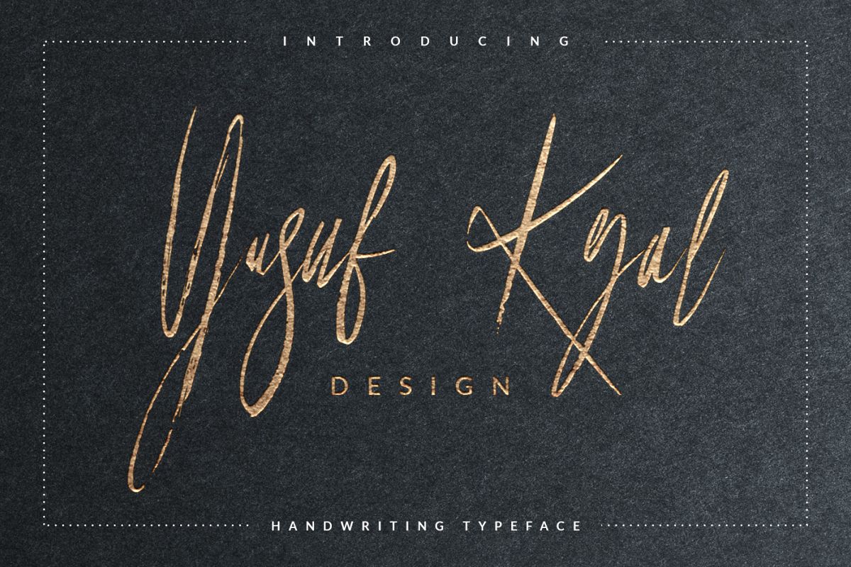 Yusuf Kral Art Font example image 1