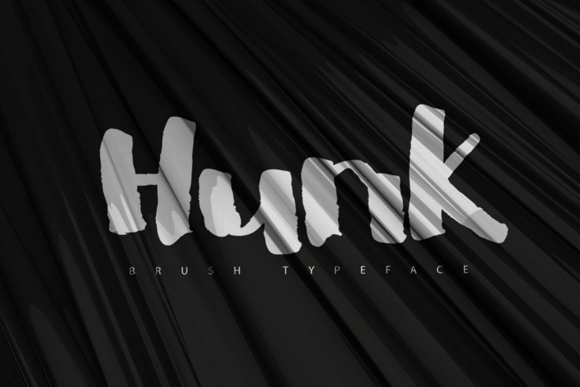 HUNK Brush Typeface example image 1