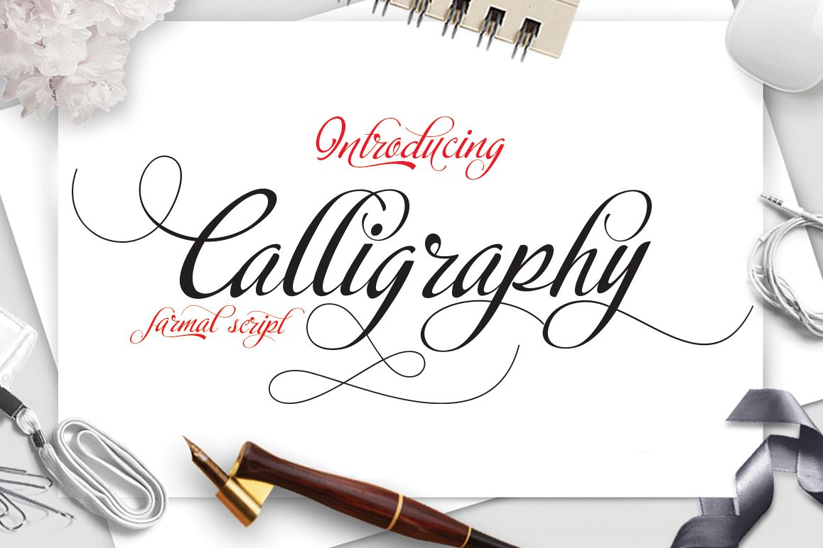 Calligraphy script example image 1