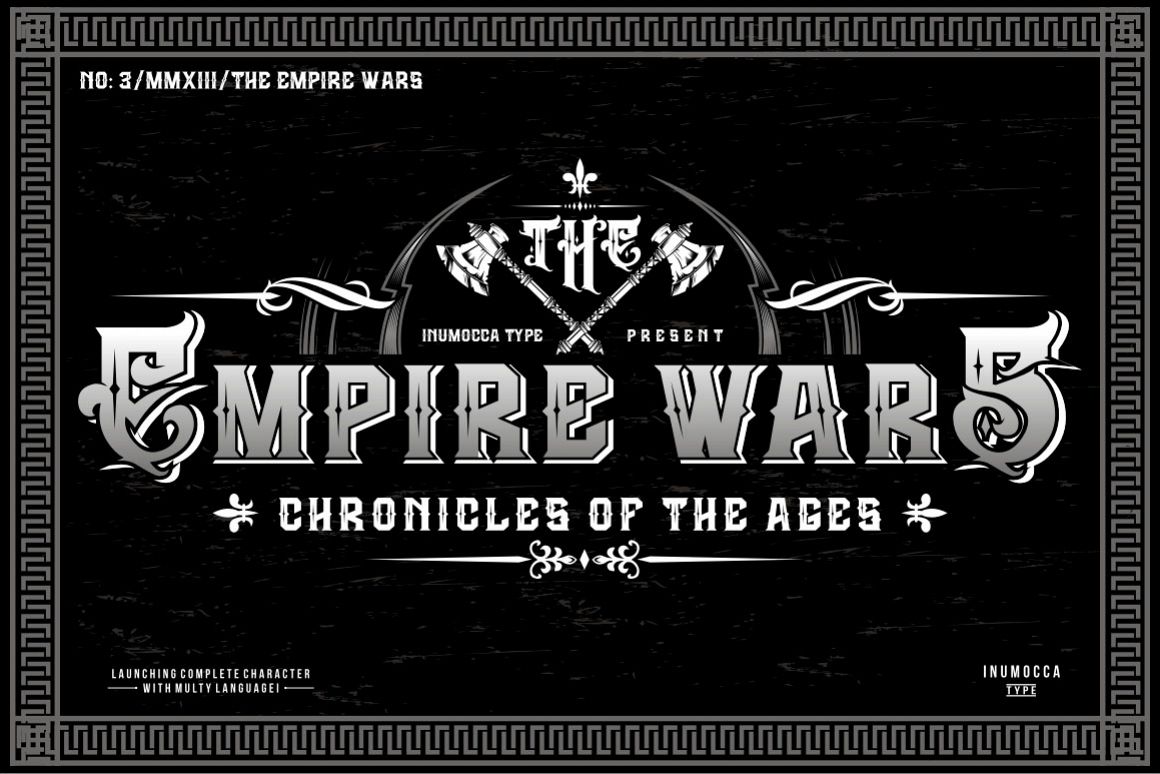 The Empire Wars (family font) example image 1