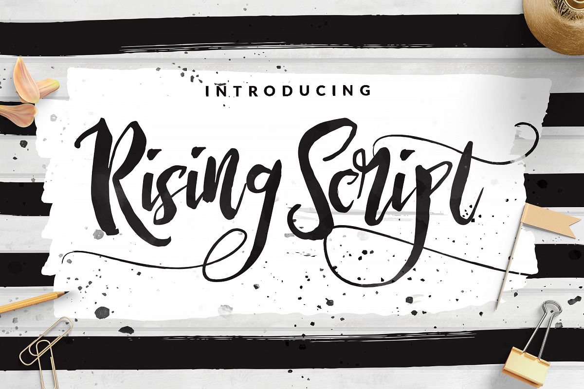 Rising Brush Script example image 1