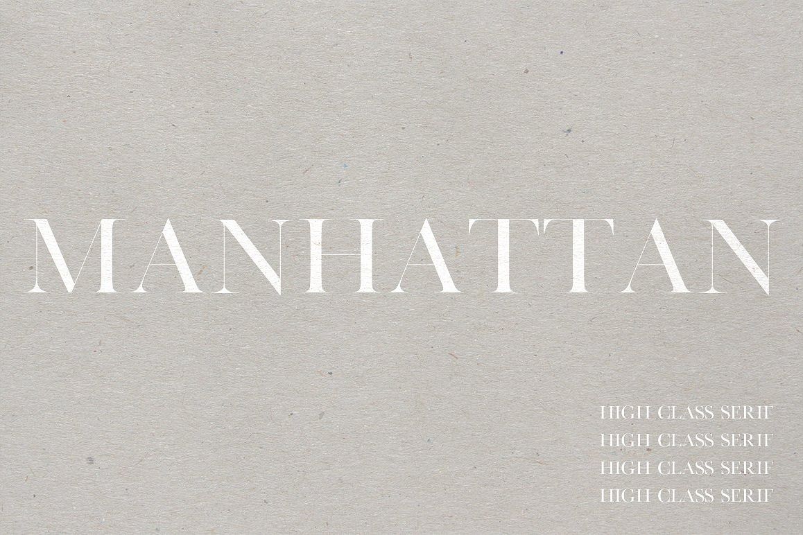 Manhattan | A High Class Serif example image 1