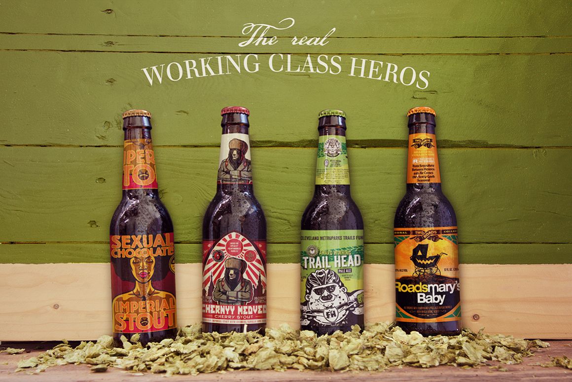 Wood Wall Malt Ingredient 4 in 1 | Beer Mockup example image 1