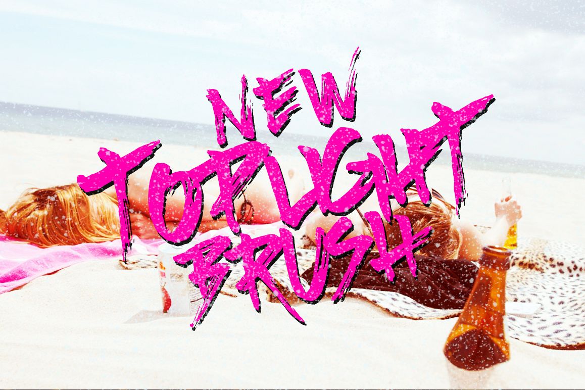 Top Light Brush Typeface example image 1