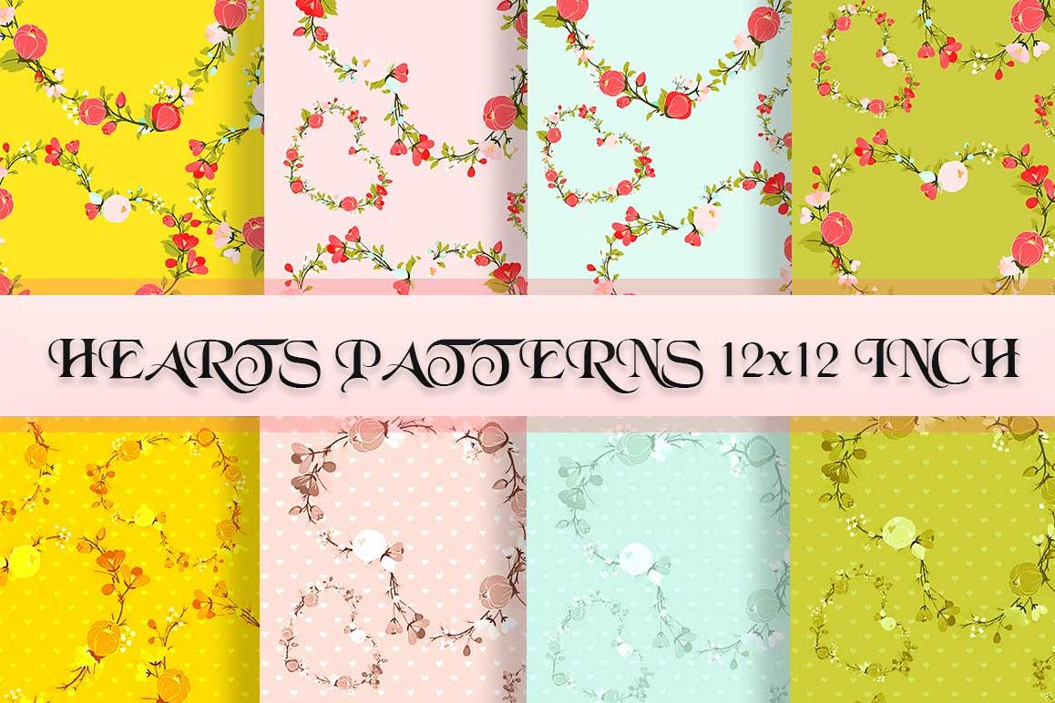 Hearts patterns example image 1