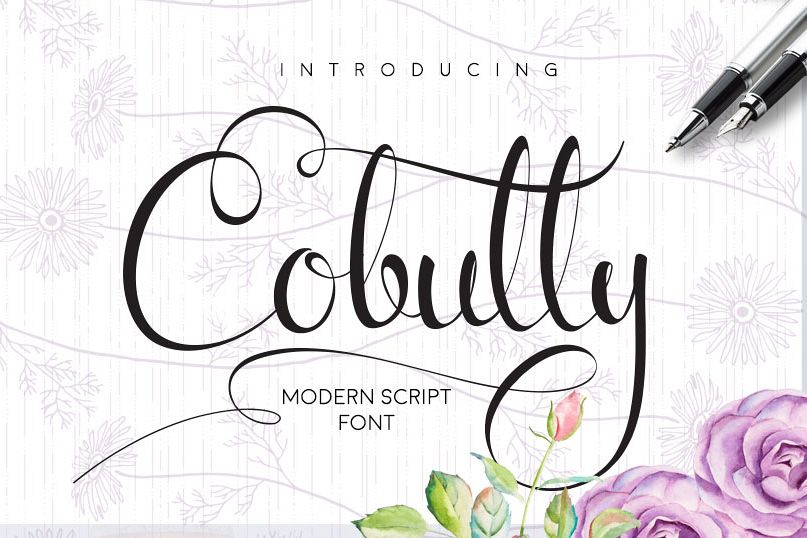 Cobully Font Script example image 1
