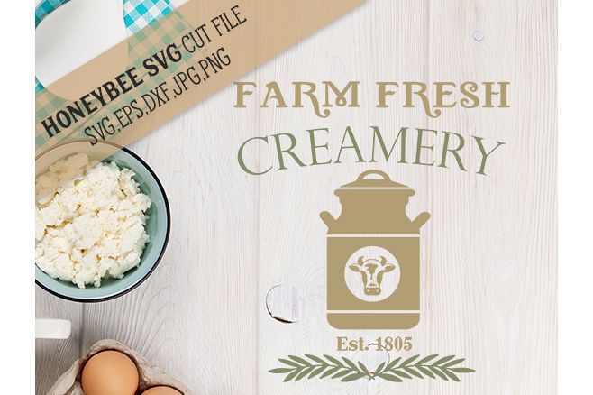 Farm Fresh Creamery svg example image 1