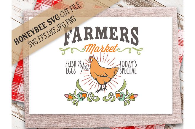 Farmers Market Chicken svg example image 1