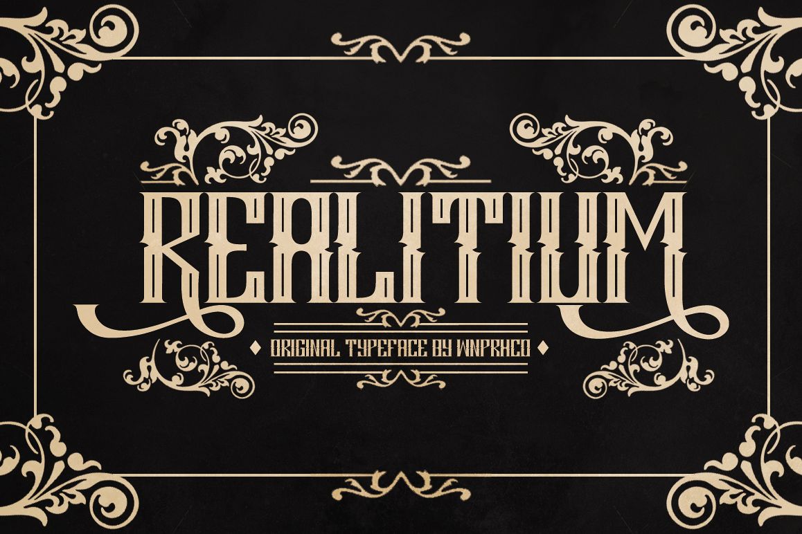 Realitium Font example image 1