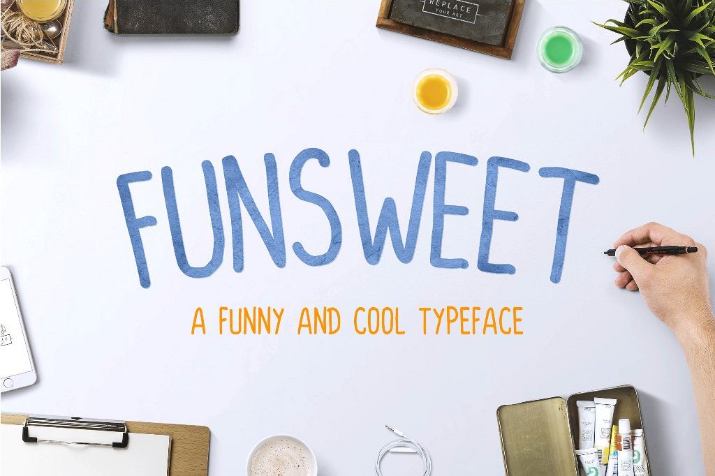 FUNSWEET Typeface Funny example image 1