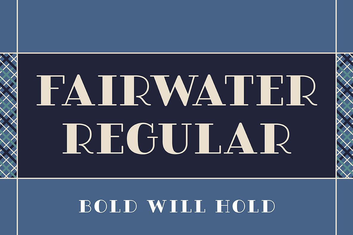 Fairwater Solid Serif example image 1