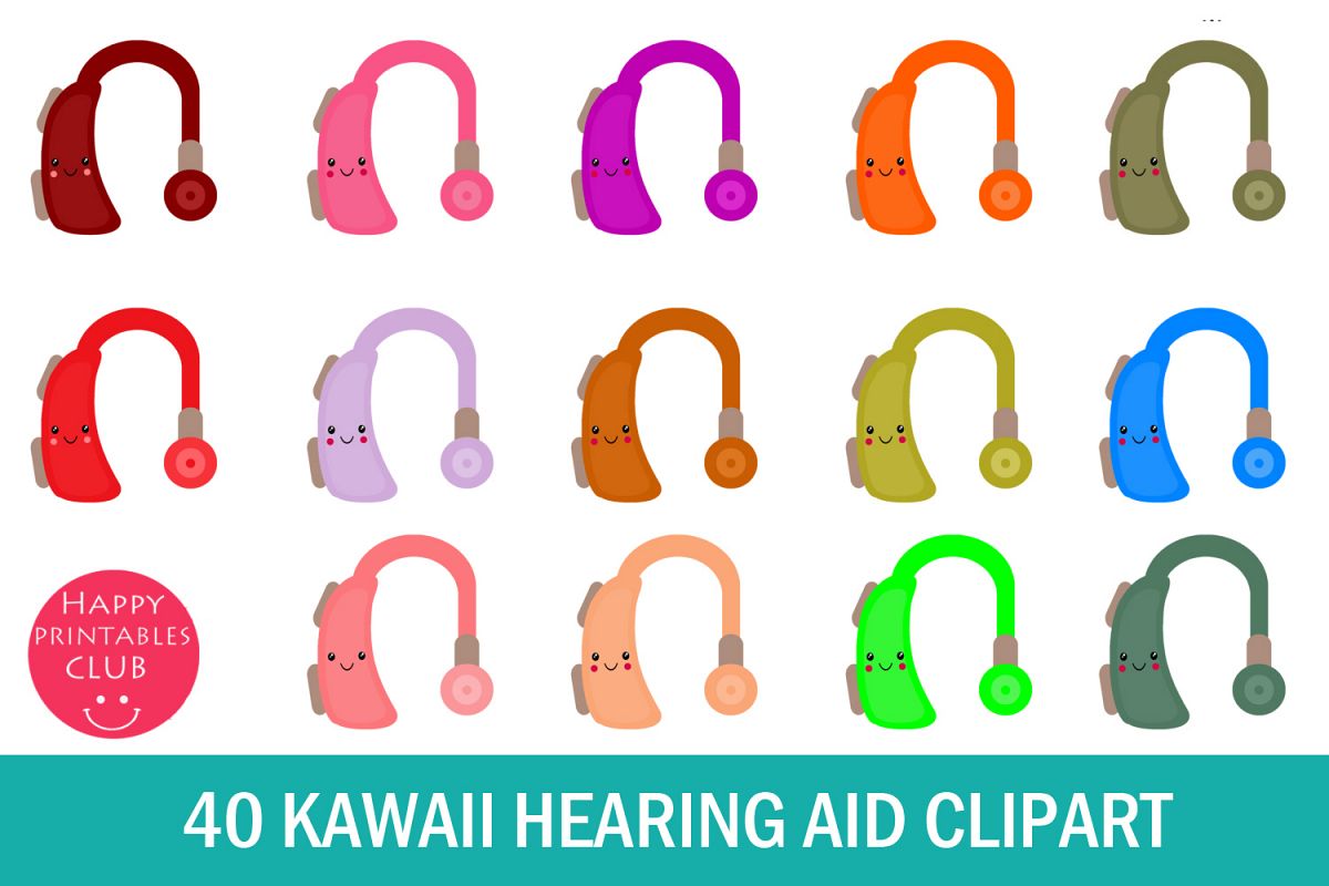 40 Kawaii Hearing Aid Clipart- Hearing Aid Clipart Images example image 1