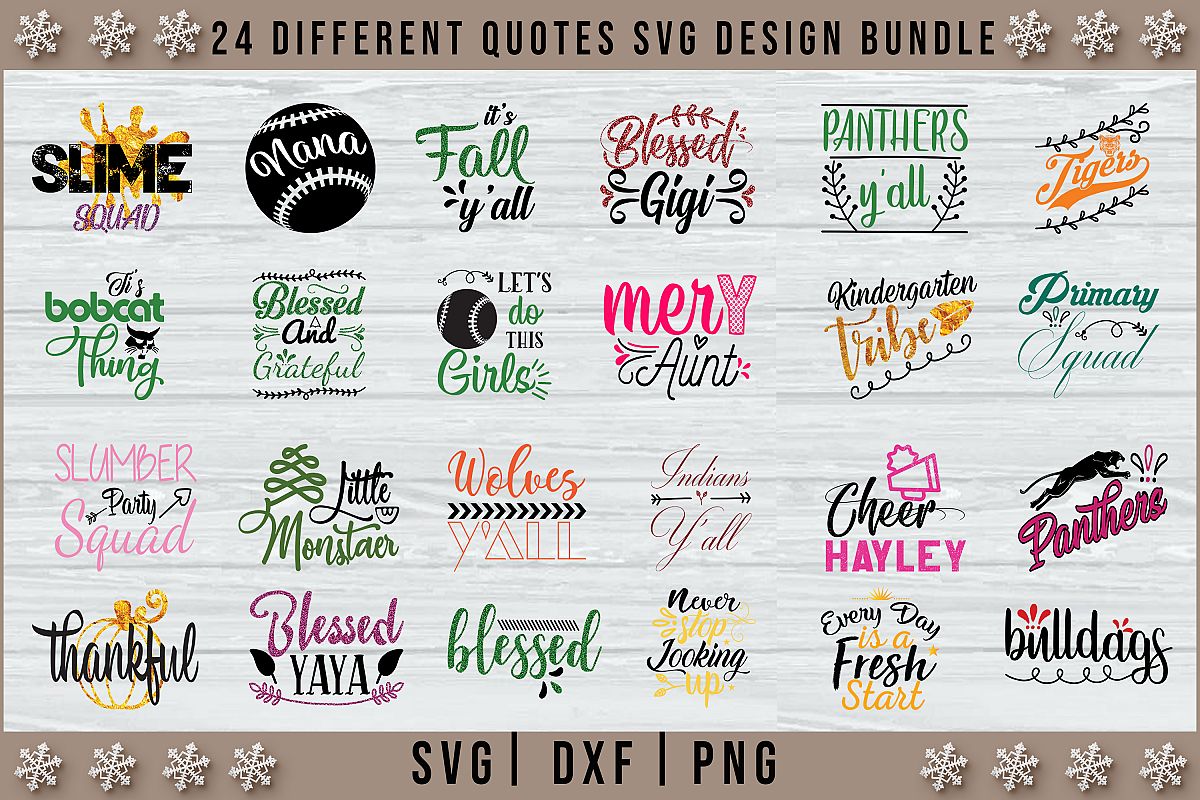 New 24 Different Quotes SVG Design Bundle Vol 3 example image 1