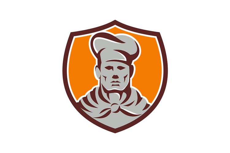Chef Cook Shield Retro example image 1
