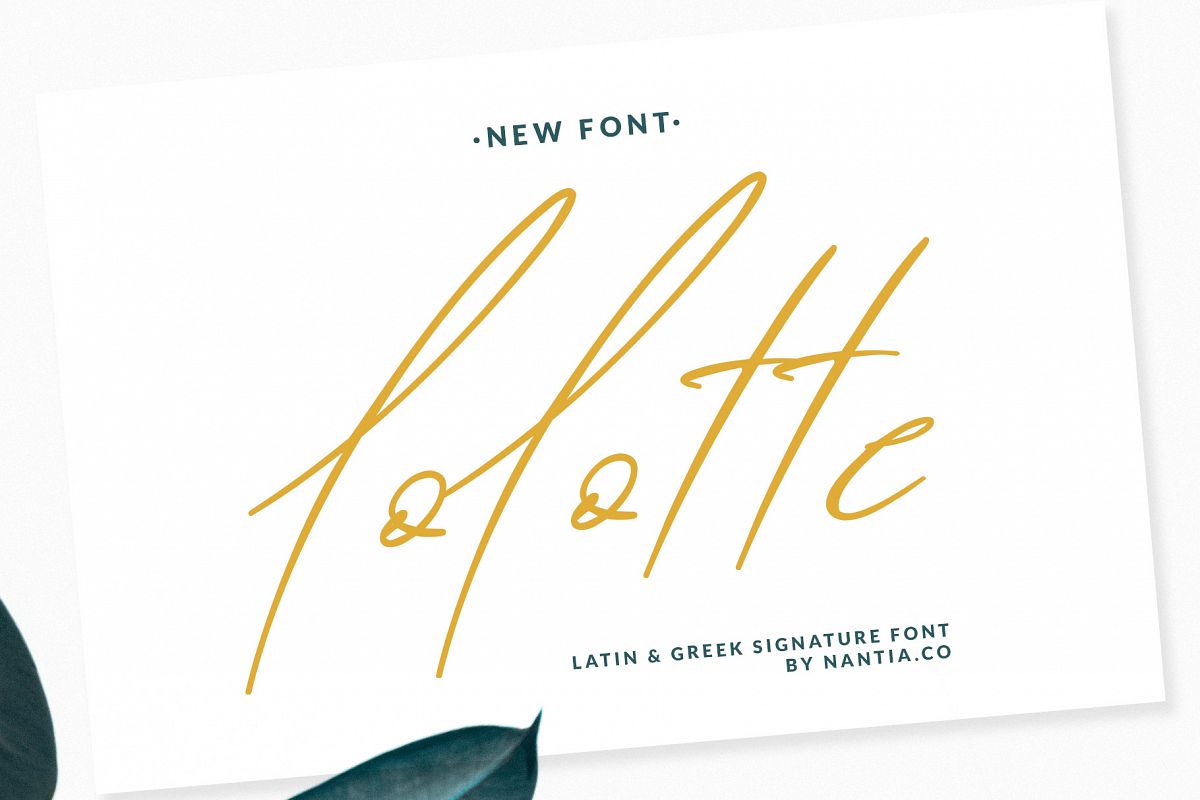 Lolotte Multilingual Signature Font example image 1