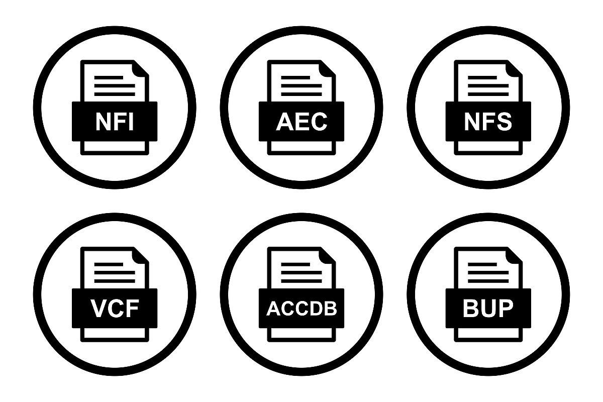 Set Of File Formats Icons example image 1