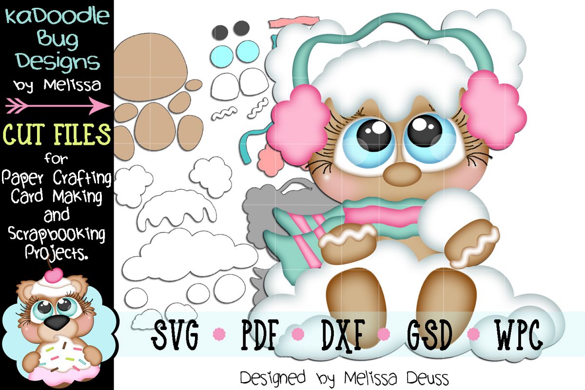Snowball Ginger Cutie Cut File - SVG PDF DXF GSD WPC example image 1