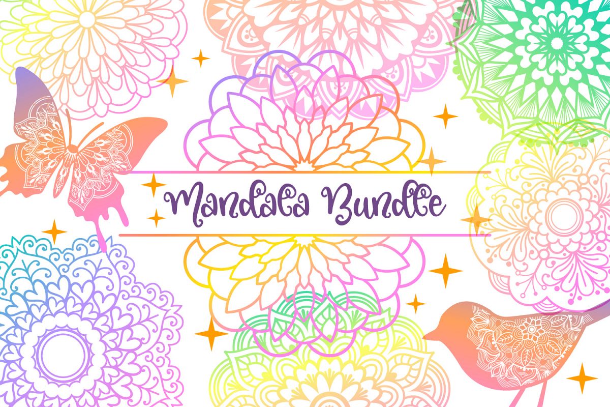 Mandala SVG Files Bundle - 40 Cut Files example image 1