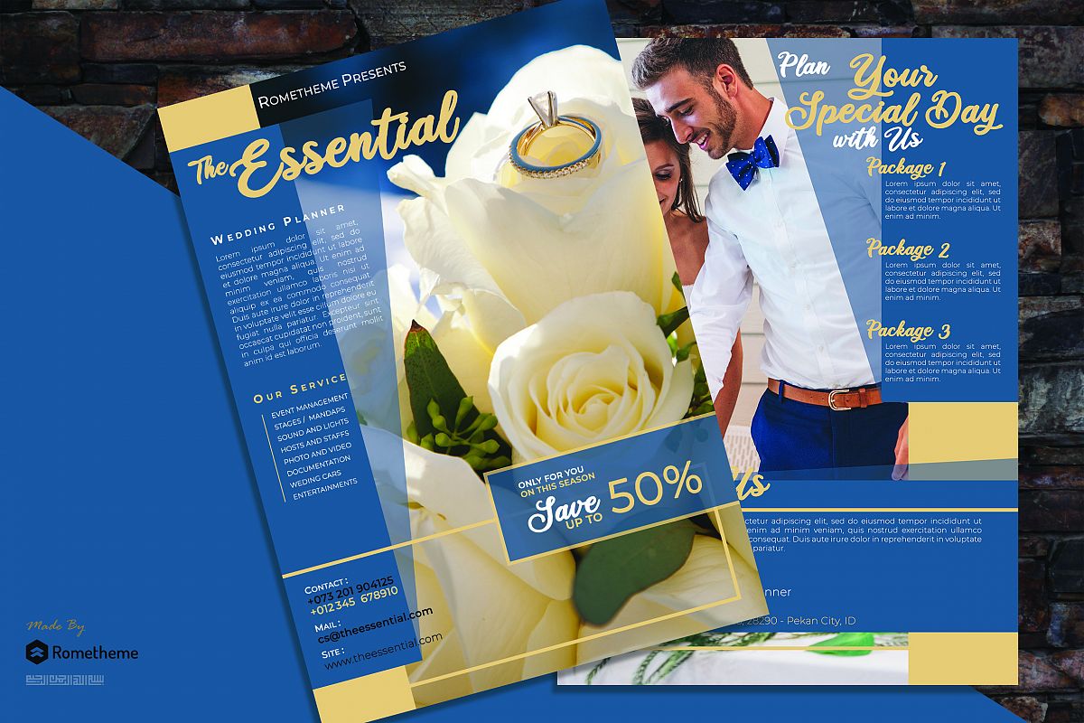 Wedding Planner Flyer vol. 01 example image 1
