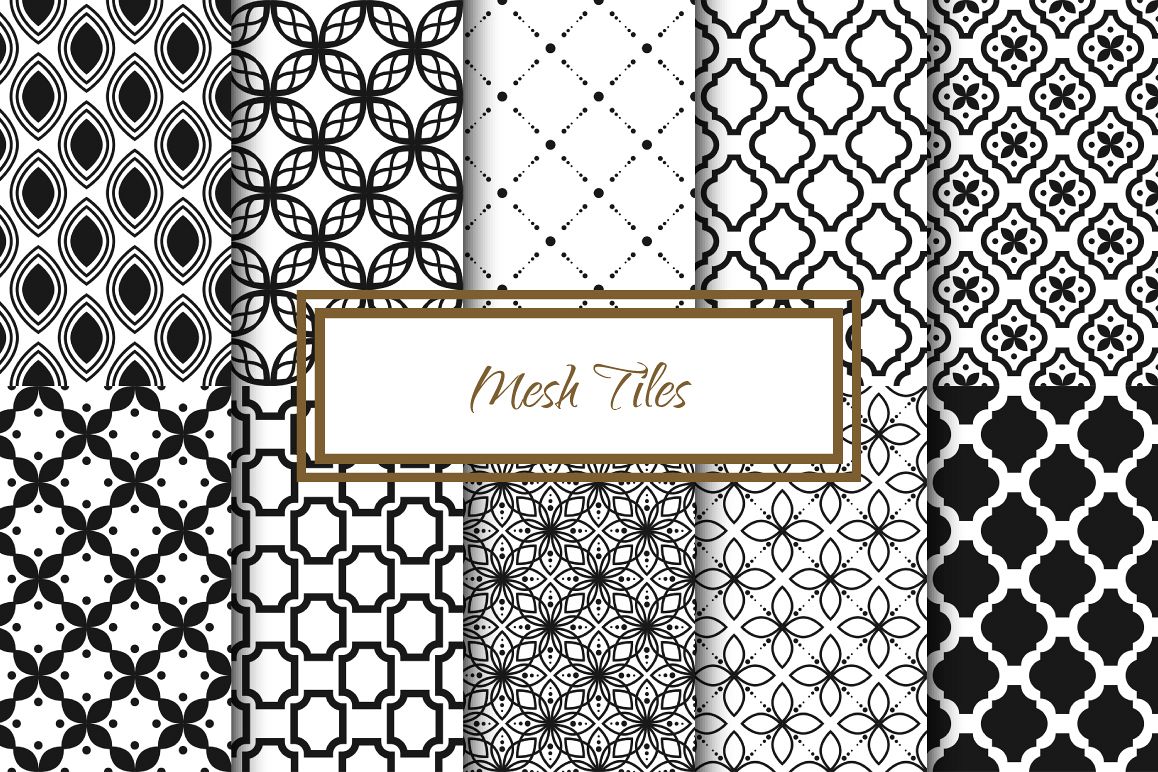 Mesh Tile Vector Patterns example image 1