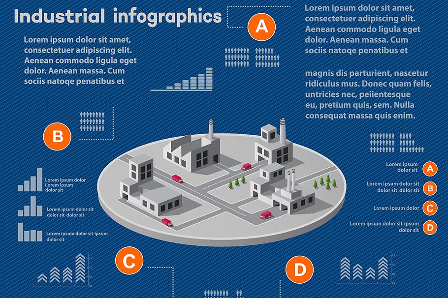 Industrial infographics example image 1